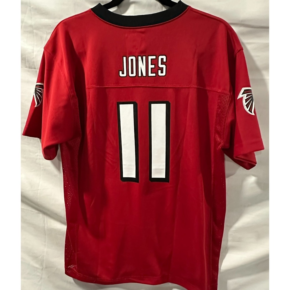 Red NFL Atlanta Falcons Jersey Youth XL (18/20) #11 JONES